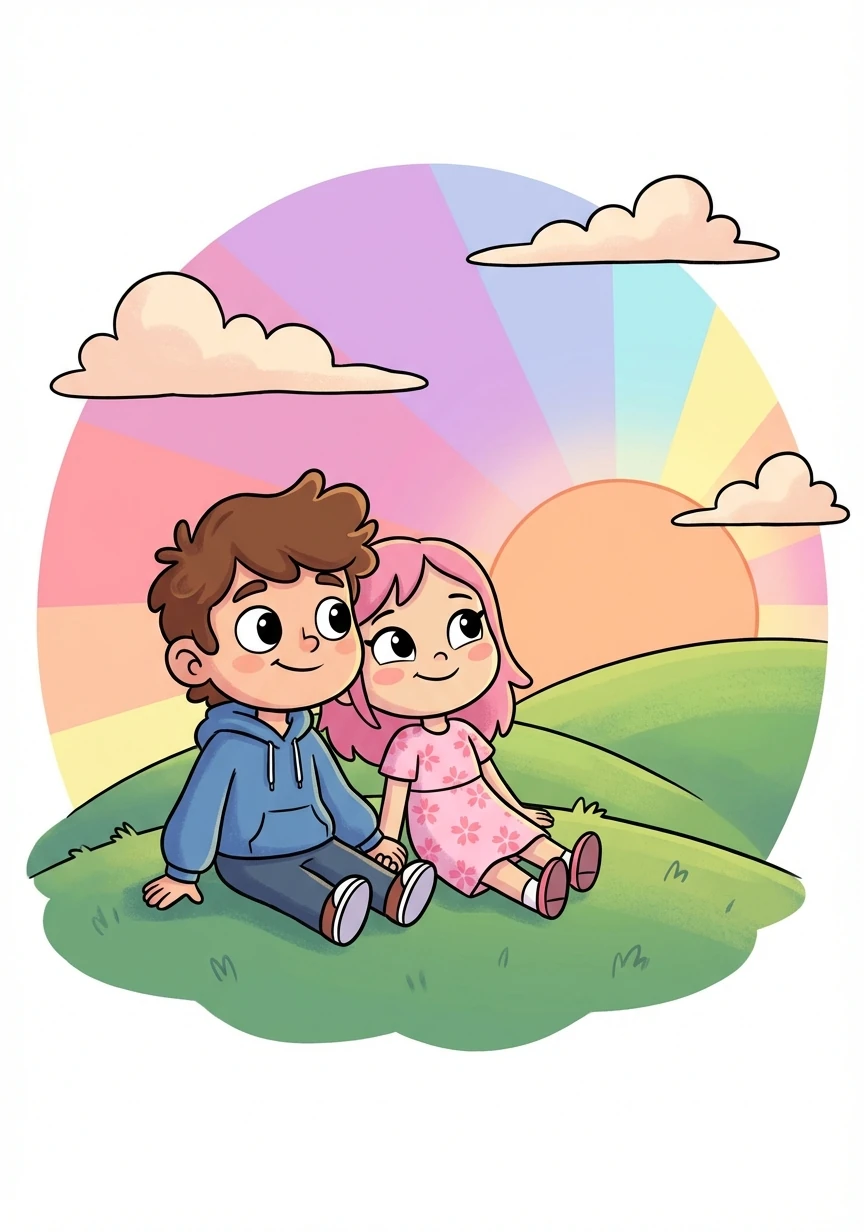 In the final scene, Ethan sits beside Sakura, watching the sunset paint the sky with vibrant colors. He knows their time together is precious, and he cherishes every moment, holding onto the silent melody of their hearts.