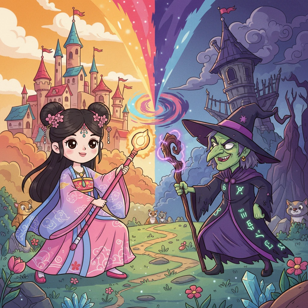 可怕的女巫和善良的莉莉公主 - fairy-tale