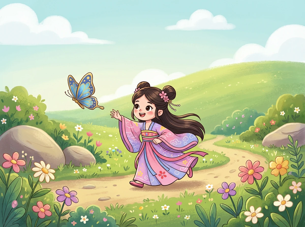 女巫施了一个恶毒的魔法，将莉莉公主变成了一只丑陋的青蛙。