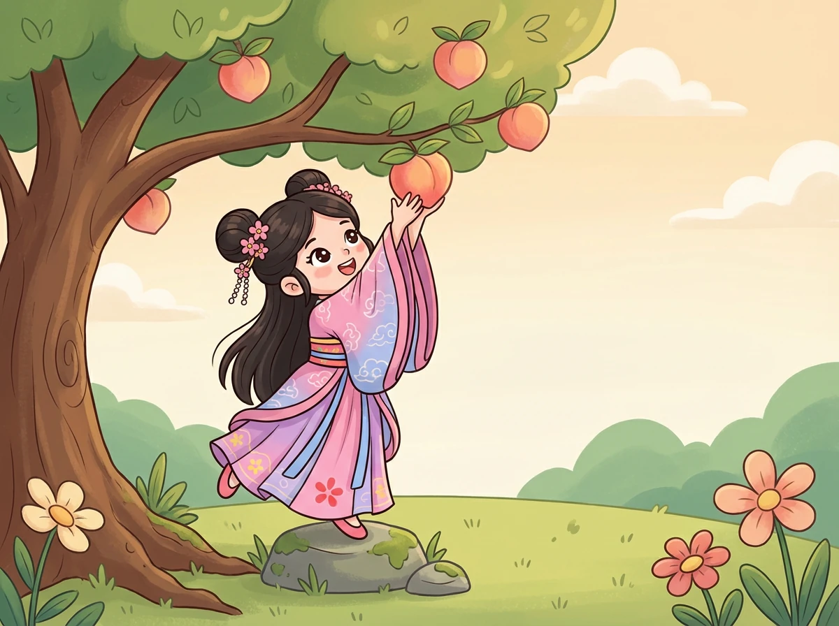 王子吻了莉莉公主，奇迹发生了！莉莉公主变回了原来的样子。