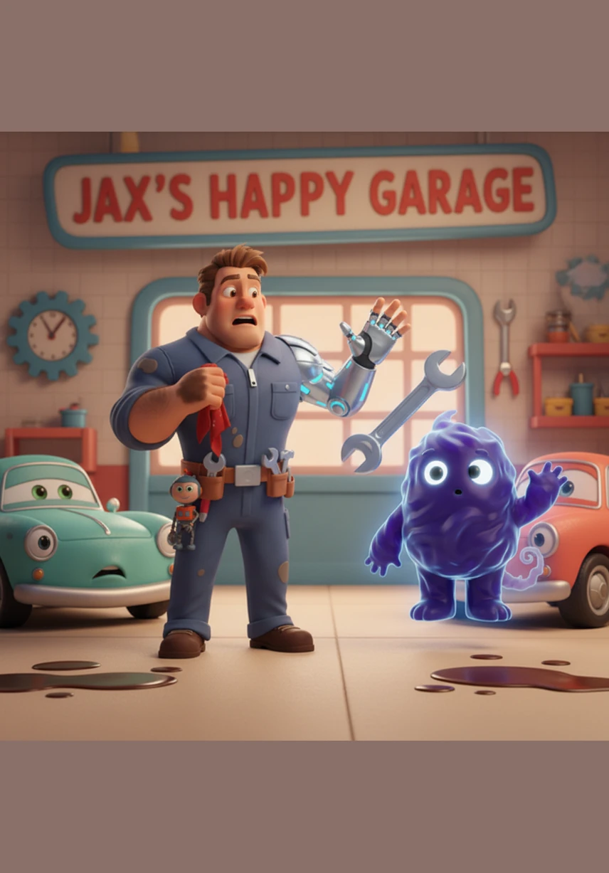 He stepped toward the open garage door and saw a world turned into a museum of statues. A bird was suspended in flight above the street, and a neighbor's dog stayed mid-bark, frozen in time against the silent backdrop of the suburbs.