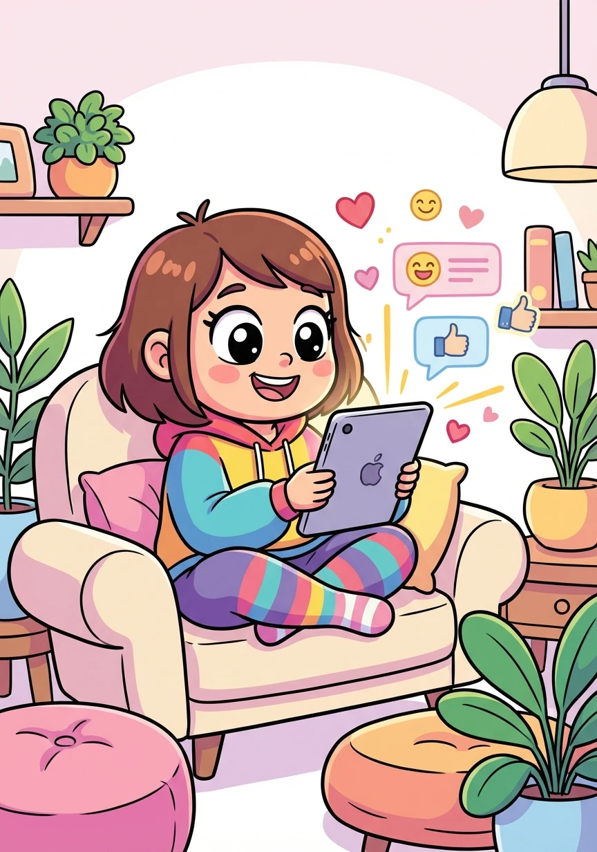 Britney receives positive comments and messages from her friends, praising her confidence and body positivity. She feels validated and empowered.