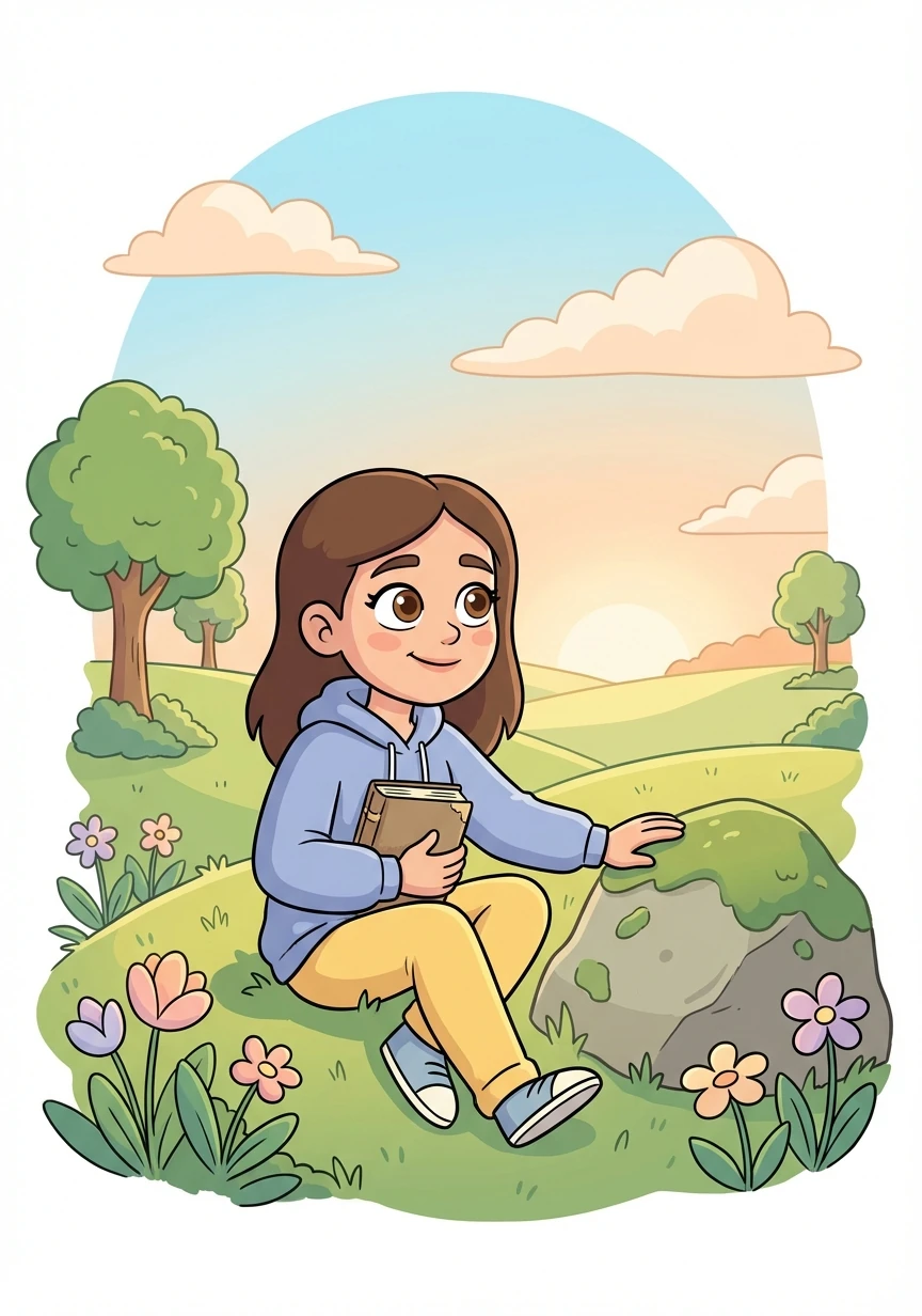 Britney reflects on her journey, realizing that true beauty comes from within. She smiles, knowing that she's happy and confident in her own skin.