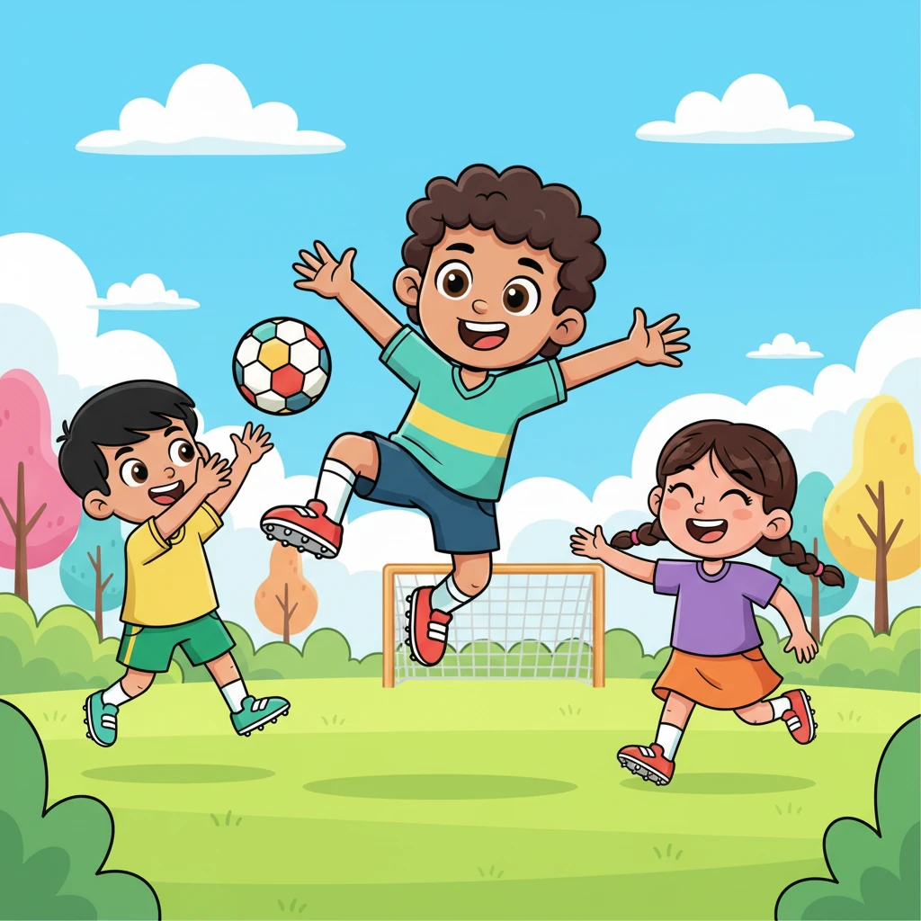 Desde aquel día, Carlitos y su equipo jugaban juntos siempre que podían, con el parque como su campo de sueños. Su amistad creció con cada pase y cada gol, fortaleciendo su vínculo. Carlitos sabía que, con sus amigos a su lado, cualquier partido era una victoria, y su pasión por el fútbol era aún más grande.