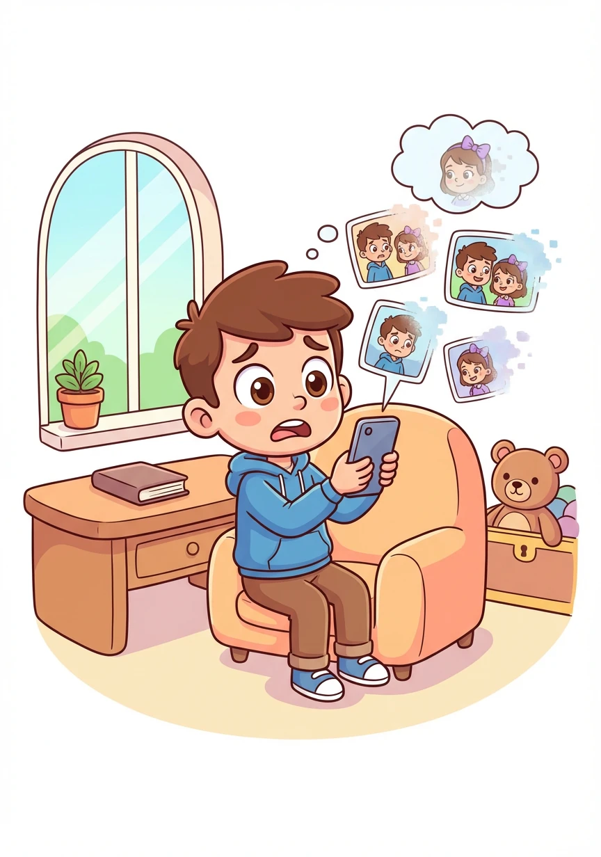 يبدأ آدم في البحث عن أي دليل يقوده إلى لينا. يحاول تذكر آخر مرة رآها فيها، والأماكن التي زاراها معًا. لكنه يكتشف شيئًا غريبًا: صورهما معًا بدأت تختفي من هاتفه.