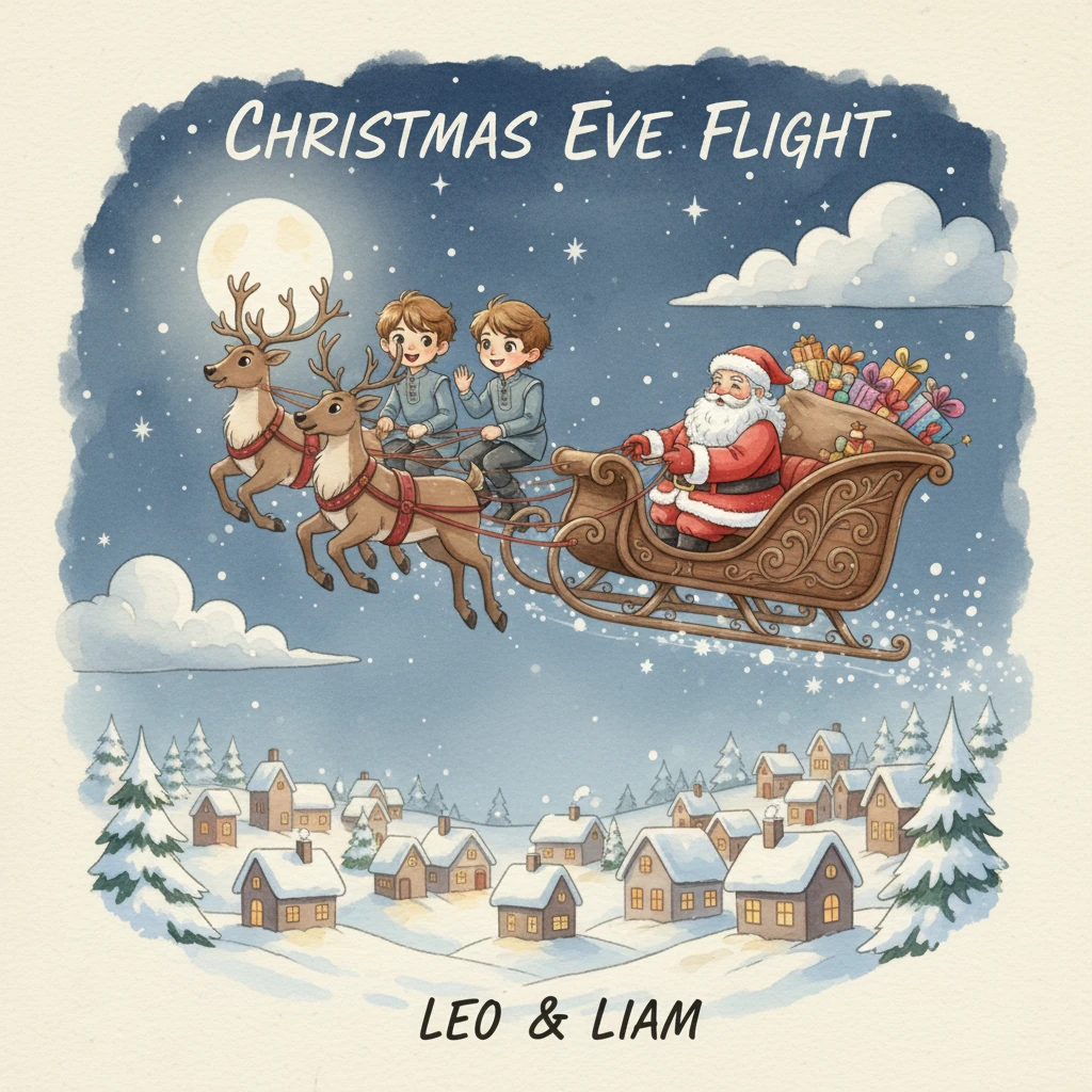 The Magical Christmas Flight of Leo and Liam - adventure