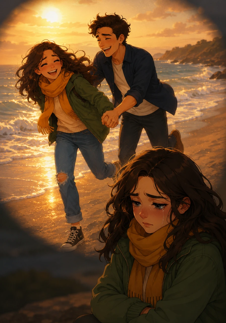 For a fleeting moment, Ariana remembers a golden afternoon at the beach when their laughter drowned out the sound of the waves. In that memory, Brycen was her whole world, and the future seemed like a bright, endless horizon. She blinks back tears, knowing that version of them now exists only in the soft glow of the past.
