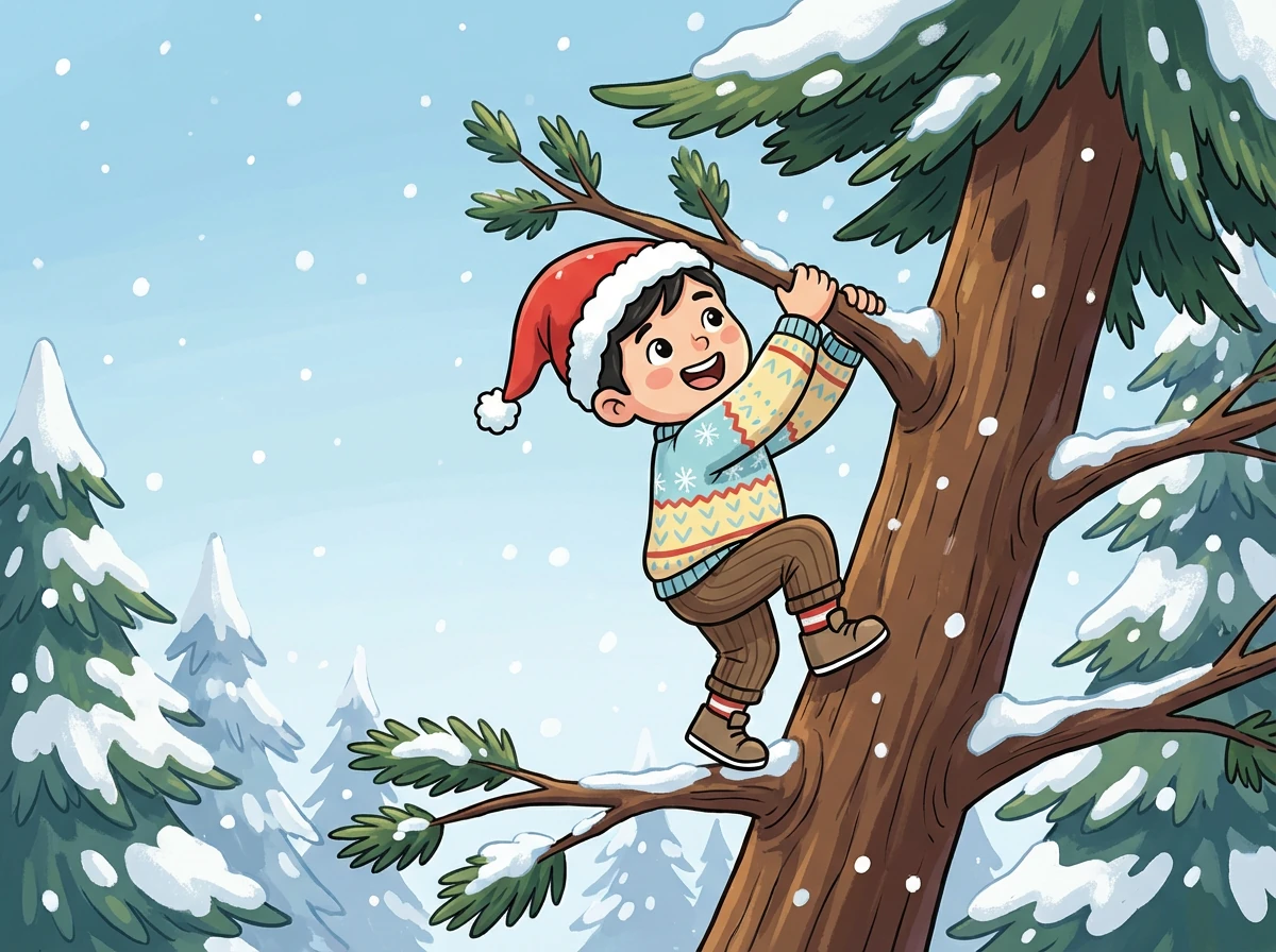 聖誕節那天,小光和小美一起在聖誕樹下交換了禮物。他們都覺得,最好的禮物就是彼此的友誼。