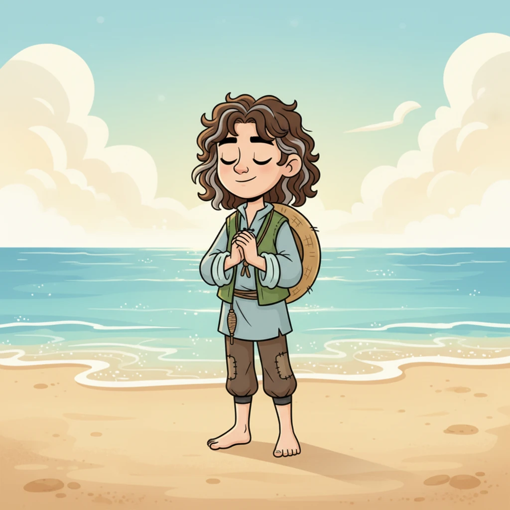 Years melted away like snowflakes in the sun, yet Mora remained steadfast, her gaze fixed upon the endless horizon. Every morning, she would walk to the same spot on the sandy shore, her hair slowly turning silver like the sea foam. She whispered prayers for her son's safety, her hope an unwavering beacon against the vast, empty ocean.