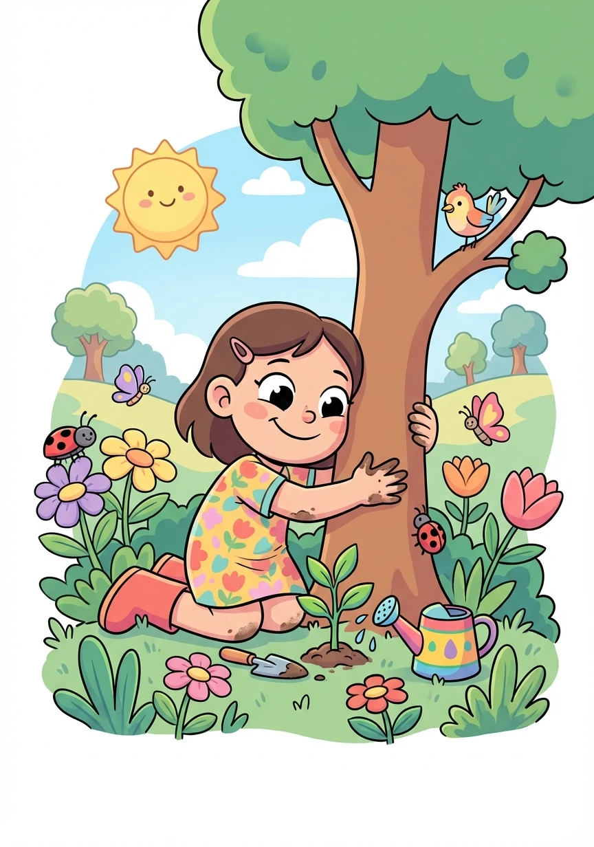 An học cách yêu thương và trân trọng thiên nhiên. Cô bé nhận ra rằng, sự cô đơn không đáng sợ như mình nghĩ.