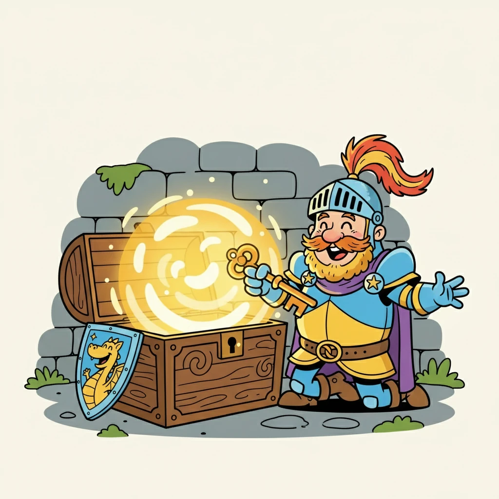 Pip, using his cleverness, found the key and unlocked the chest. Inside was a small, glowing orb of laughter. He knew what he had to do.
