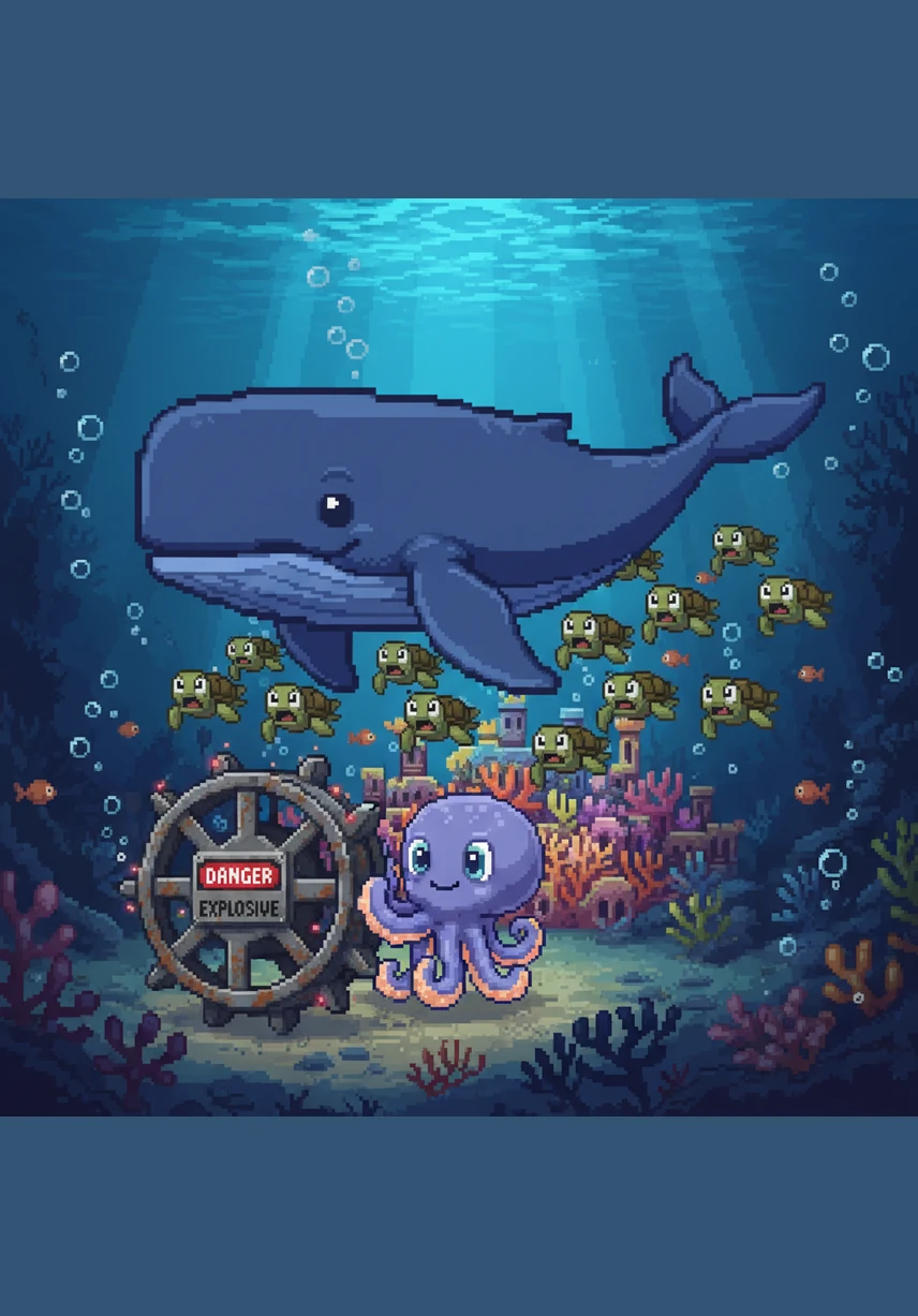 Barnaby was the largest blue whale in the entire ocean, with skin the color of a midnight sky and a heart even bigger than his tail. He glided through the cool, deep waters, watching the sunlight dance in long ribbons from the surface far above.