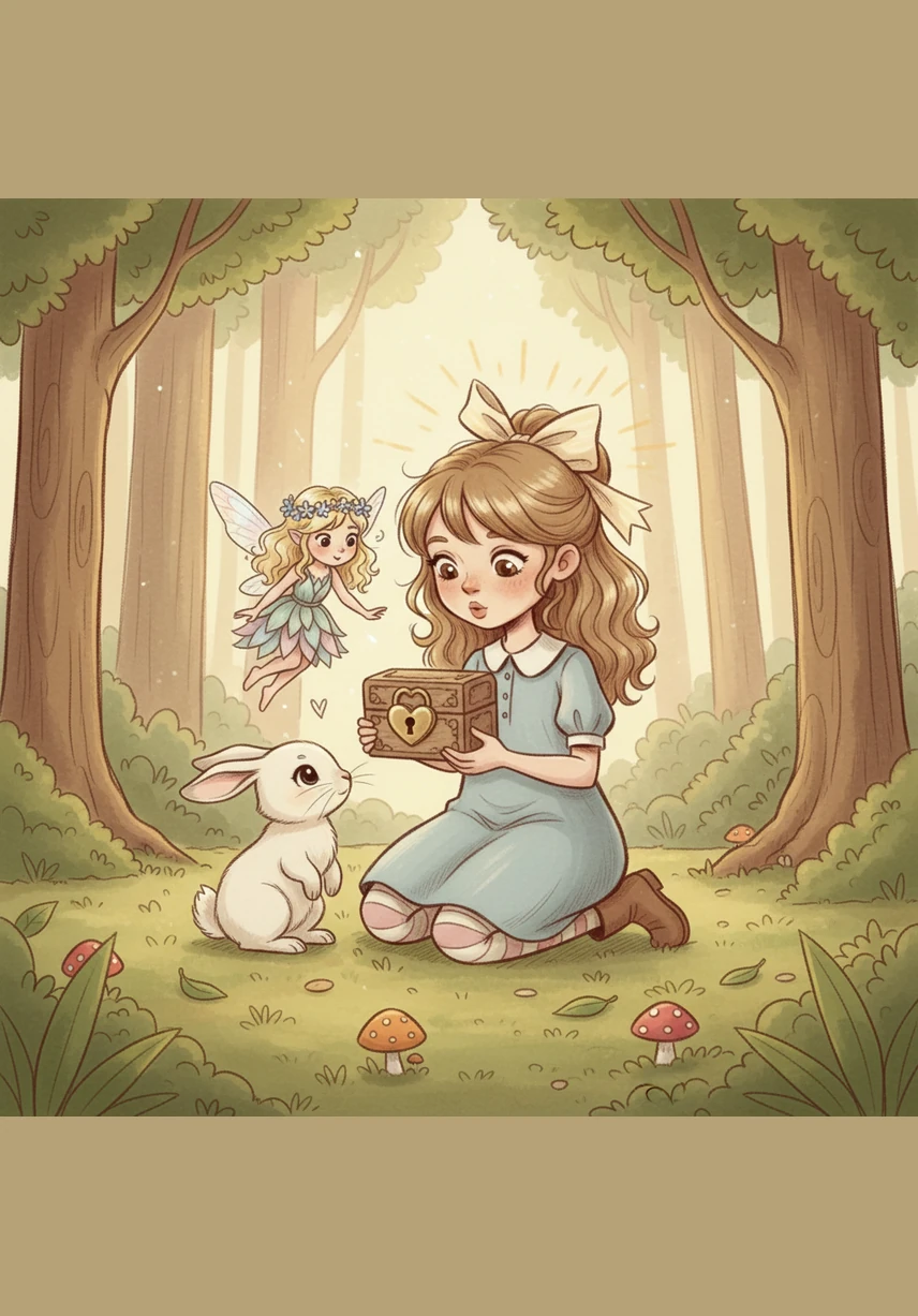 Лили осторожно взяла находку в руки и увидела на ней необычный замочек в форме сердца, который не имел отверстия для ключа. Она прошептала себе под нос, что обязательно разгадает тайну этого волшебного предмета и найдет способ его открыть.