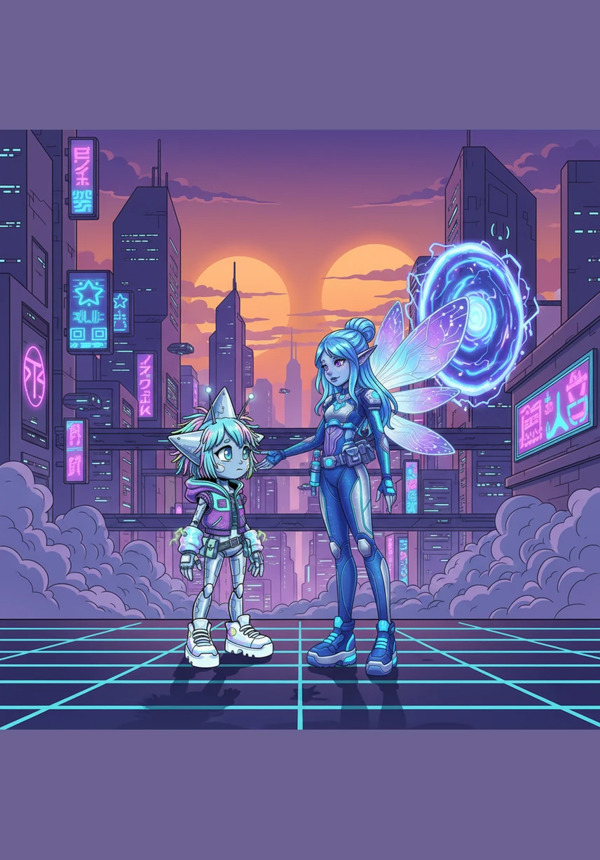 As the twin suns set over the horizon, the Rainbowlings give Twinkle a glowing rainbow crystal as a token of their friendship. Twinkle says a heartfelt goodbye, promising to carry the warmth of their colorful world in her heart wherever she goes.