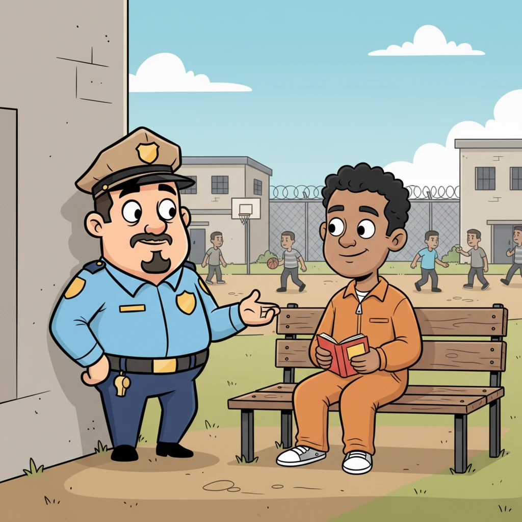 Four more months passed, making it nine for Jax. The prison hummed with its usual monotonous rhythm, but their odd friendship continued to grow. A quiet understanding bloomed between the cynical inmate and the stoic officer, a rare beacon in the harsh concrete jungle.