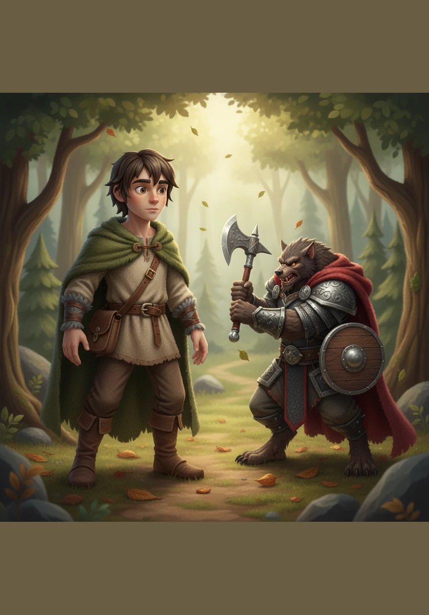 Fifteen-year-old Artem was a tall, dark-haired boy who felt like a stranger in his own werewolf village. While other teenagers had already shifted into their wolf forms, Artem had never felt the call of the beast and spent his days clumsily trying to wield a heavy iron sword that felt far too large for him.