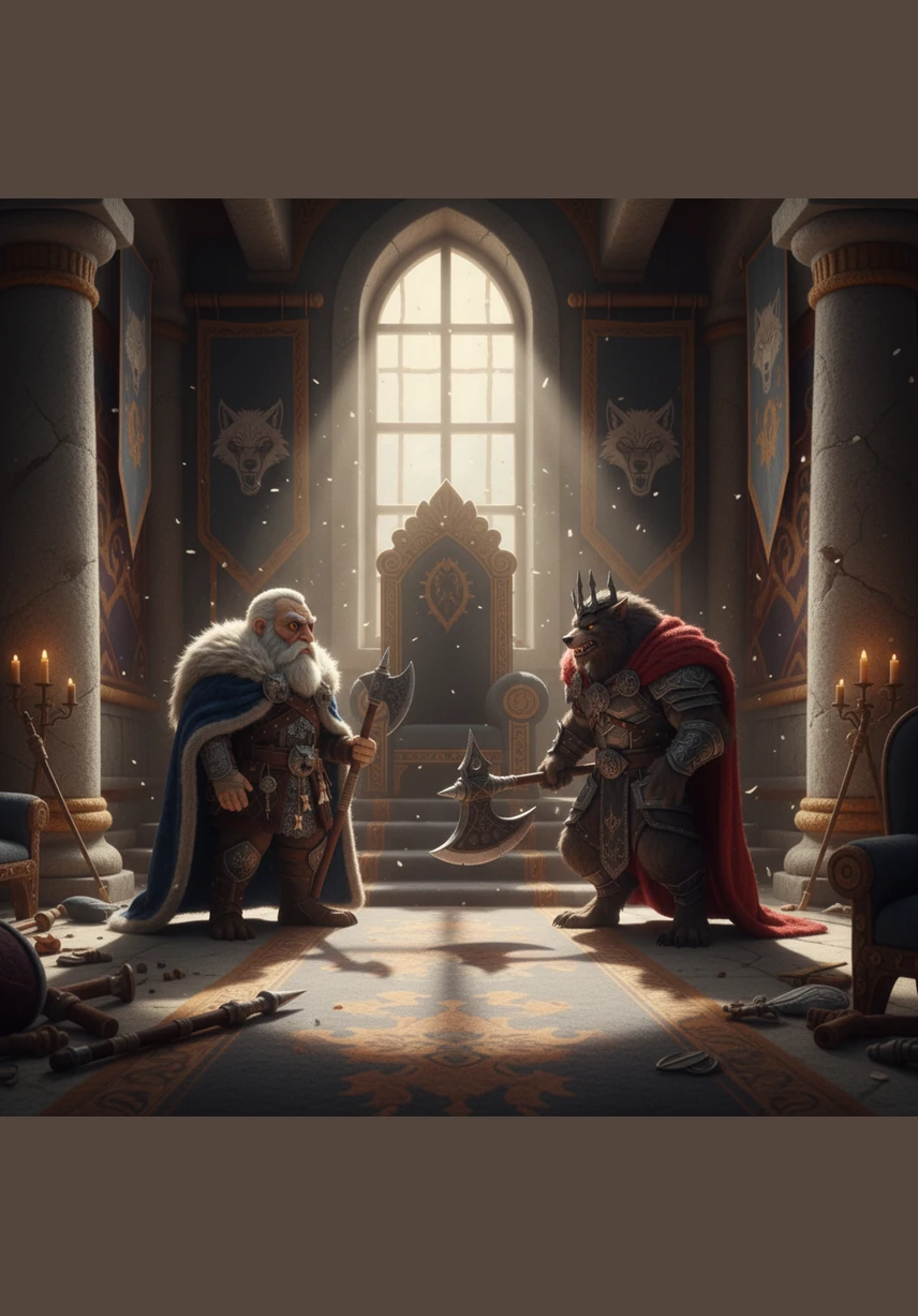 Finally, Artem stood in the grand throne room of the Valley of Kings and asked for a single favor in exchange for his years of loyal service. He called upon the King to lend him the strength of the valley's warriors to return home and finally liberate his brothers from the shadows.