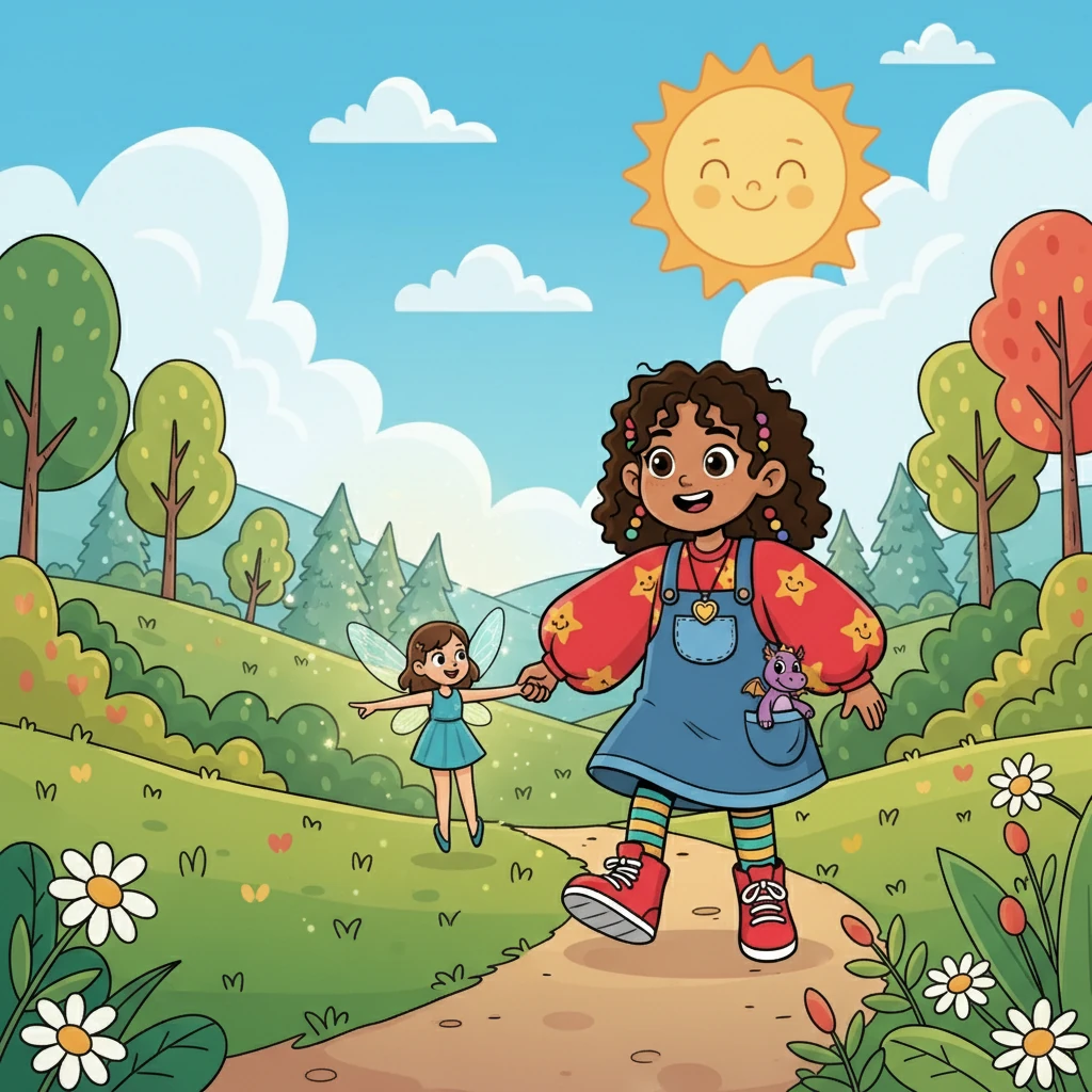 The fairy, whose name was Lumi, explained she had lost her way and couldn't find her family. Srinika, remembering her own grandmother's stories of kindness, vowed to help Lumi. Together, they set off on a quest to find the fairy's home.