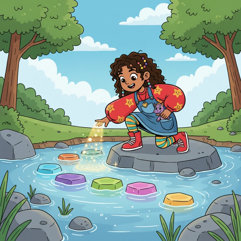 They faced a tricky puzzle at a babbling brook, solved by Srinika's clever thinking and Lumi's magical abilities. They learned that teamwork and believing in each other could overcome any obstacle. The bond between them became unbreakable.