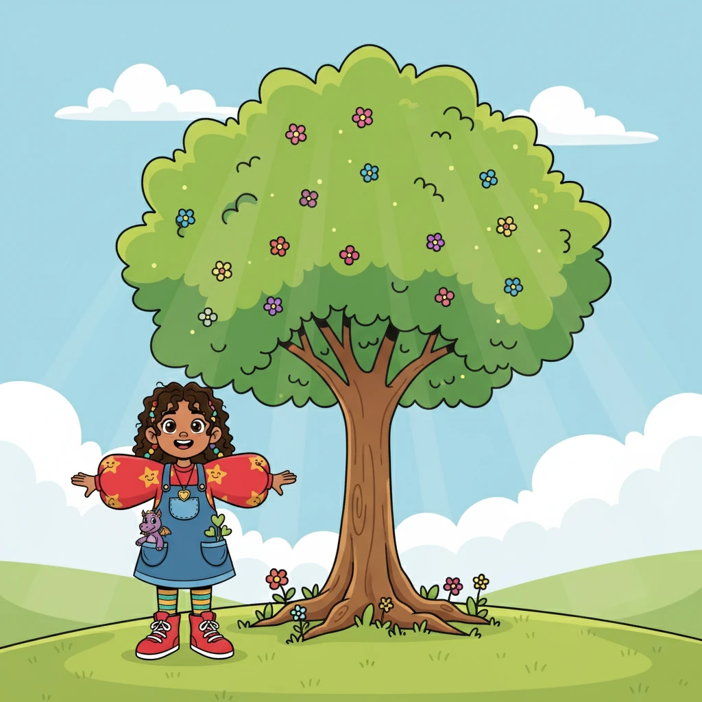 Back in her village, Srinika planted the seed. As the days passed, it grew into a beautiful, strong tree, a constant reminder of the magic she found in the Whispering Woods and the enduring power of kindness and friendship. She knew she would always carry the spirit of the woods in her heart.