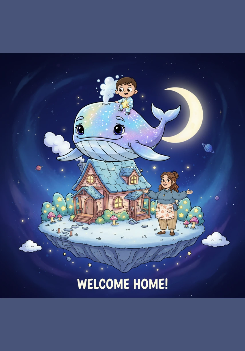 They arrived at the Garden of Sleep, a floating island where flowers hummed soft melodies to the wind. Each petal glowed with a soft pastel light, and the trees swayed to the rhythm of a quiet lullaby. Here, every tired creature found peace and the sweetest of dreams.