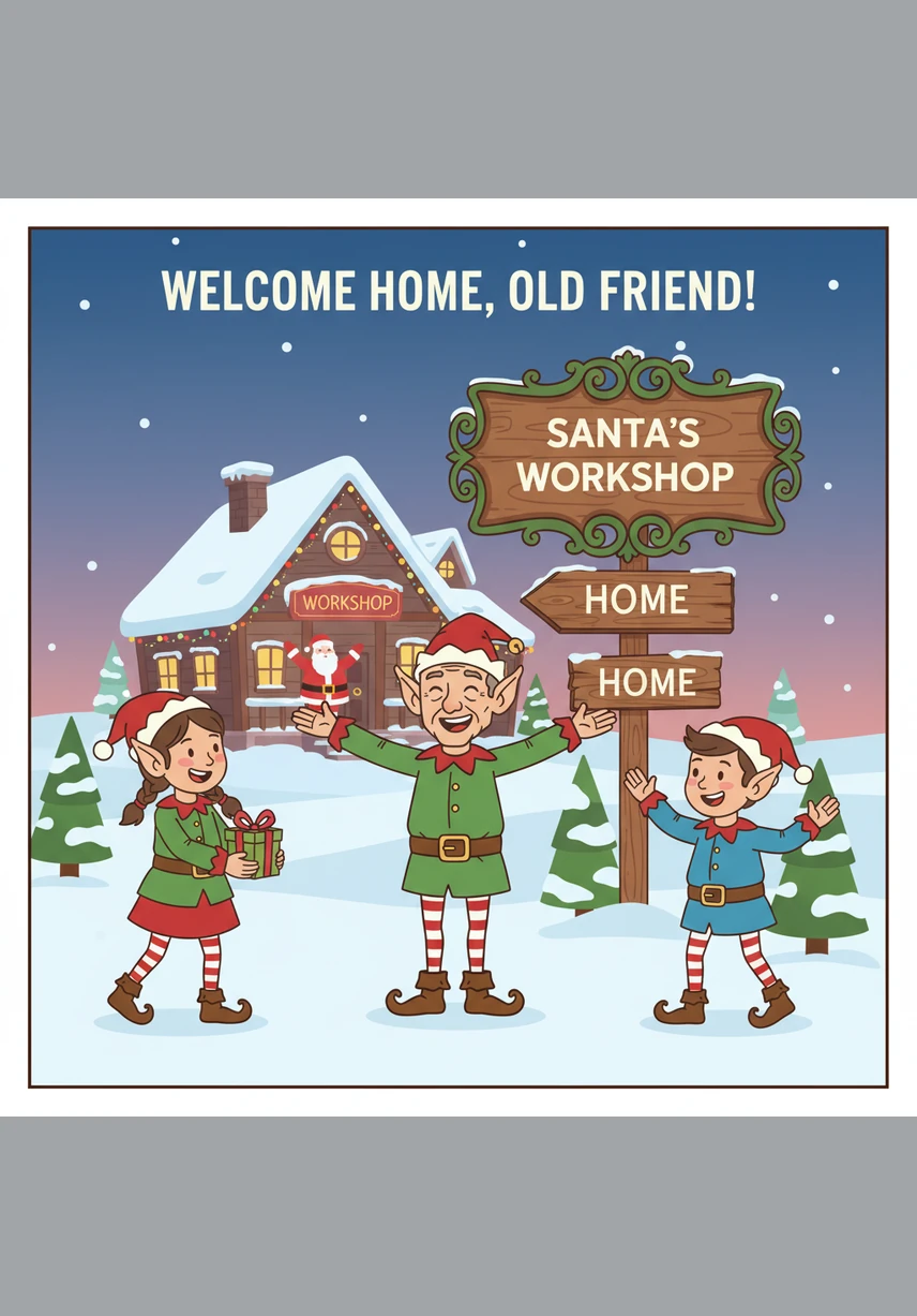 Back at the North Pole, a glowing Jingle shares his journey with Santa, who nods with a knowing and proud smile. The elf now understands that the true meaning of Christmas is found in the way people across the world celebrate love, faith, and togetherness in their own special ways.