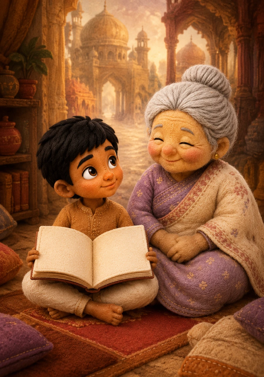 Kabir sat cross-legged on the floor, staring at the opening page of his new history textbook which read, India that is Bharat. He turned to his grandmother, curiosity sparkling in his eyes, and asked how a single place could have more than one name. Dadi smiled, closed her eyes, and invited Kabir to take a journey through the grand hallway of time.