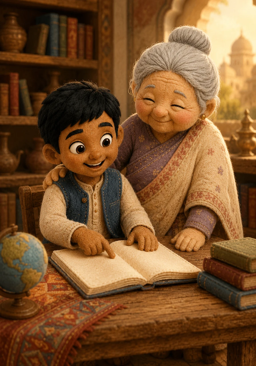 Smiling widely, Kabir traced the letters of his homeland's modern identity, understanding that whether it is called India, Bharat, Hindustan, Jambudvipa, or Al-Hind, it all belongs to the same beautiful soul. Dadi patted his shoulder as Kabir proudly wrote down the conclusion to his lesson, knowing that a land with so many names simply means it has that many more stories to love.