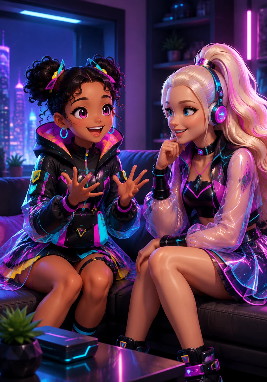 When Melani finally returned home that evening, her face was glowing with happiness as she eagerly told Silvia all about her wonderful day. Silvia smiled warmly and suggested that they should invite Barbie over to their house next week, which Melani thought was the best idea ever.