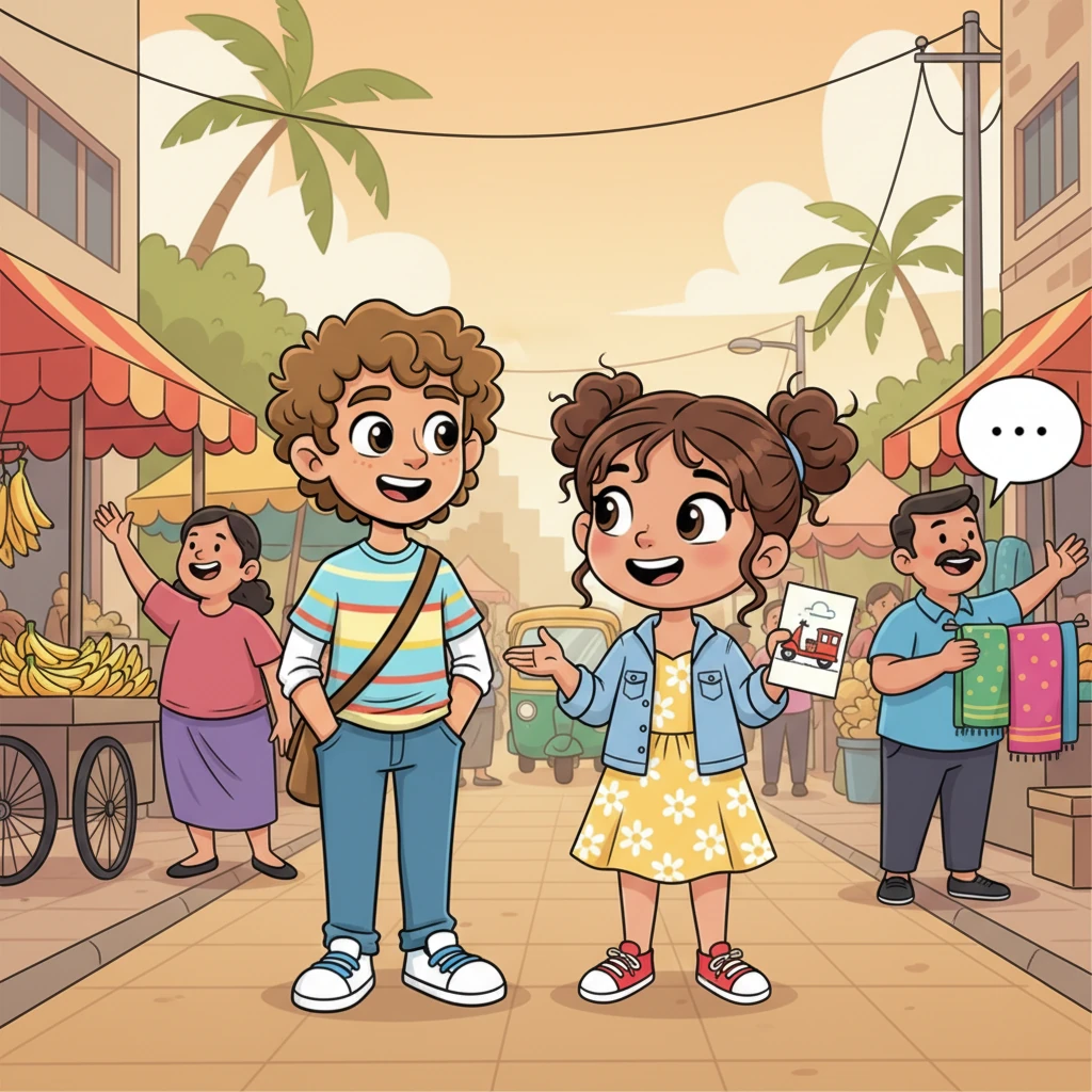 Walking along the bustling footpath, she shared stories of living alone in Bangalore for three years, her scooter traveling by train, and her practical cooking habits. Arjun listened intently, charmed by her independence and candidness. The street vendors' calls formed a lively backdrop to their conversation.