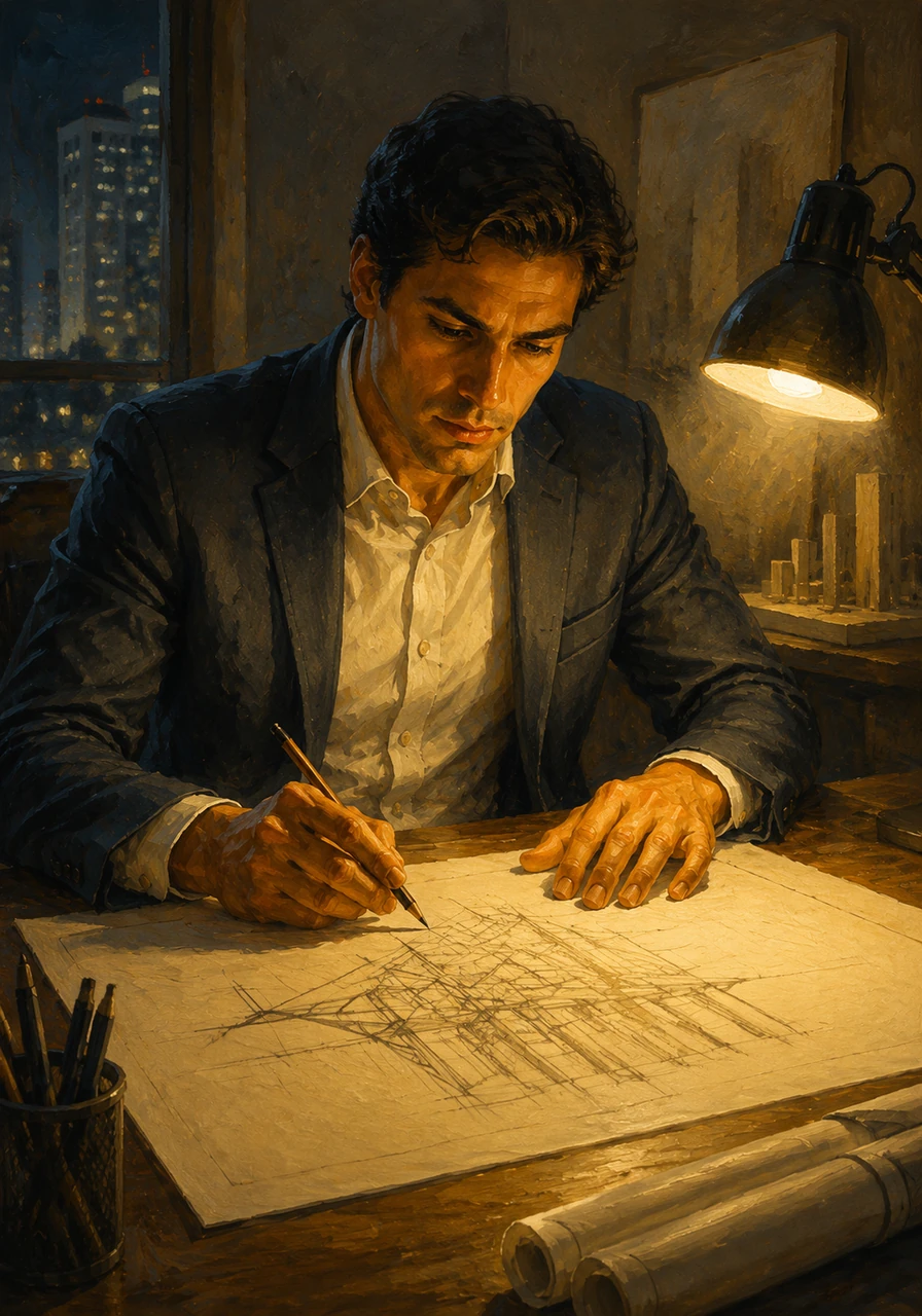 Late into the evening, Elias sits under a desk lamp, sketching out a solution to a complex structural challenge. His curiosity drives him to look beyond the standard methods, seeking the innovation that defines a true expert.