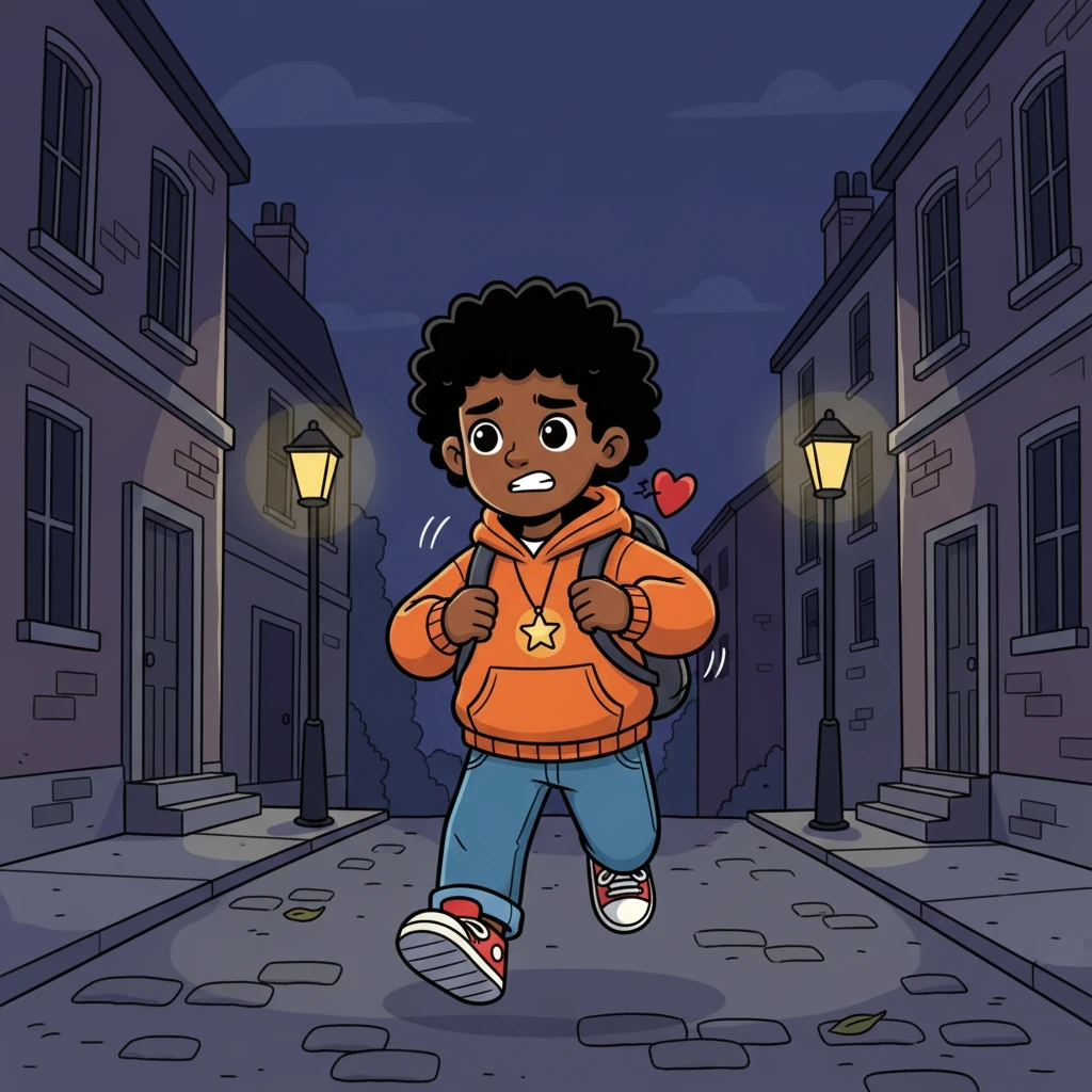 The night was cold, and the street lamps flickered weakly. Tunde, a fourteen-year-old boy small for his age, was running home as fast as his short legs could carry him. His backpack bounced on his shoulders, and his heart thudded in his chest.