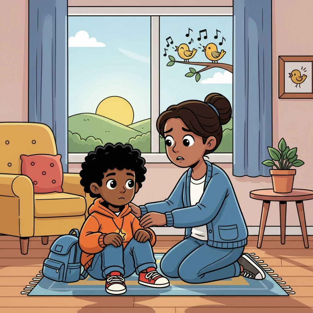 The sun finally rose. Birds chirped as if nothing strange had happened. Tunde’s mother found him sitting on the floor, still in his school uniform. “Tunde, what happened?” she asked, worried. He didn’t know how to explain what he’d seen, or what had followed him.
