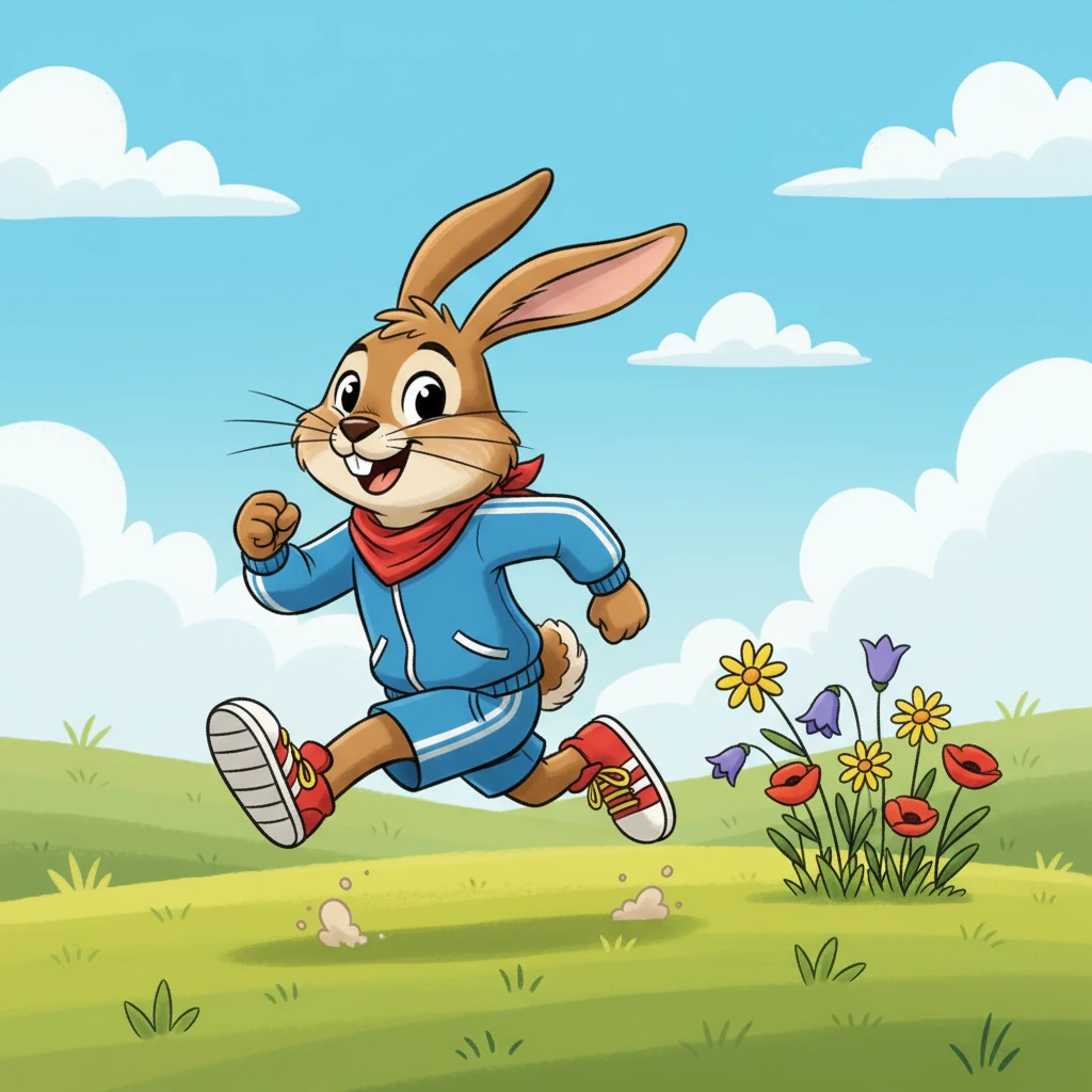 The Speedy Hare and the Steady Tortoise - 童话故事