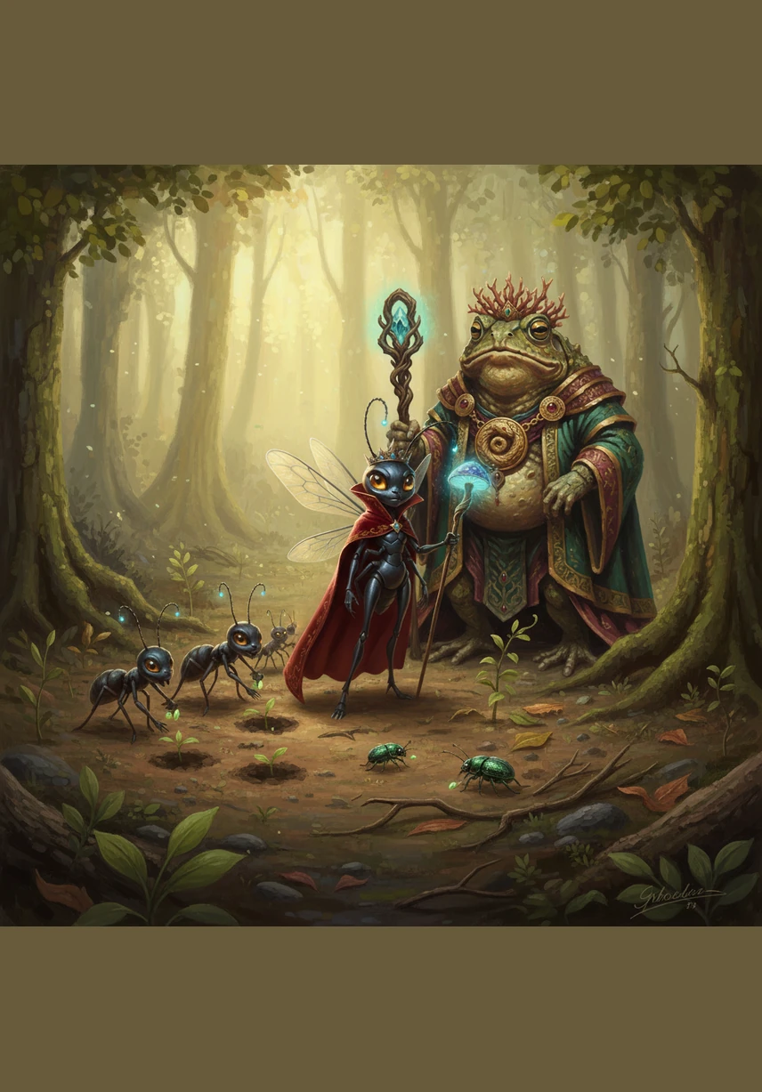 The colony began a new labor, not of taking, but of giving back to the earth that sustained them. They carried seeds to the barren patches and cleared the choking debris from the young saplings, working with a renewed sense of purpose.