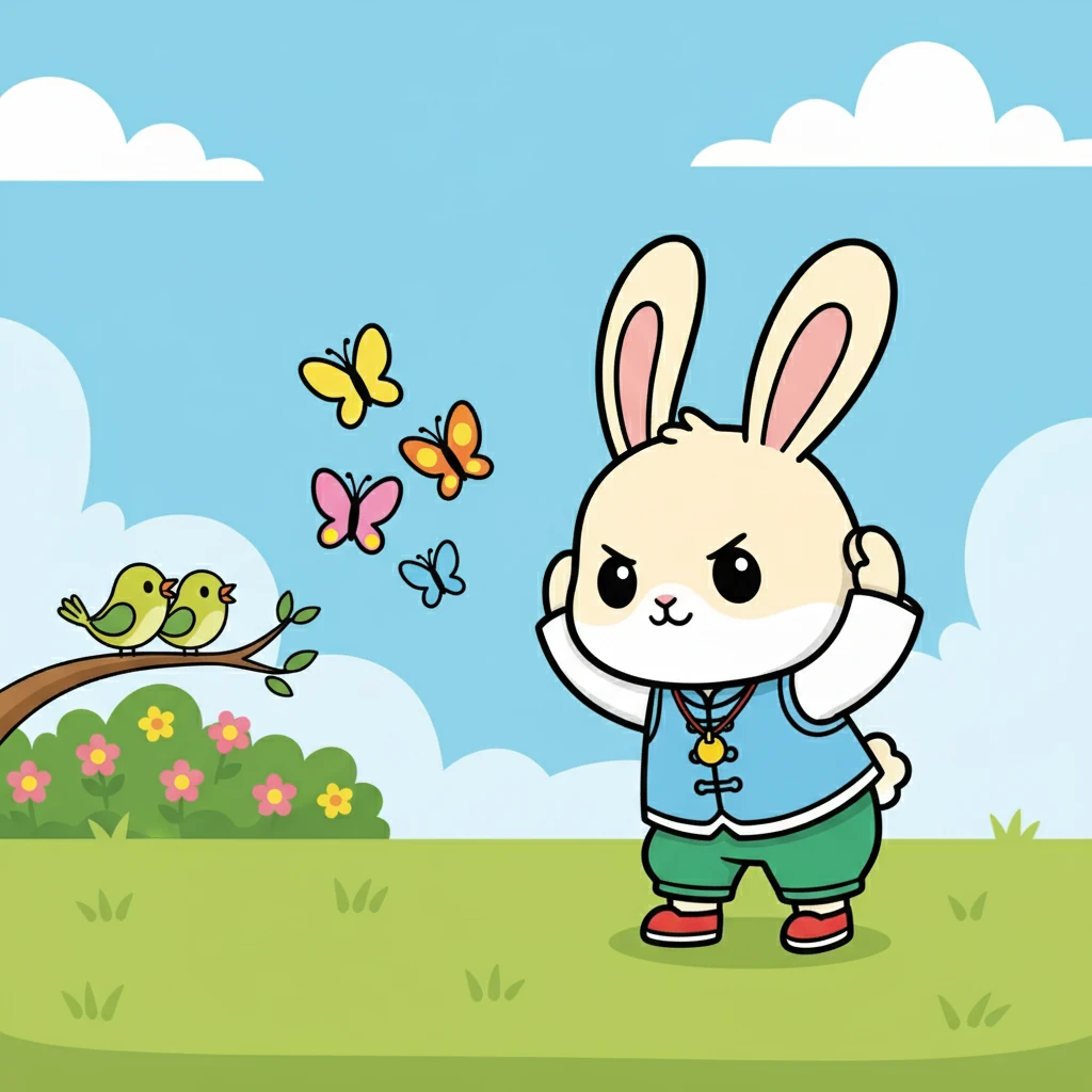 小耳朵觉得很苦恼，她很想和小伙伴们一起玩，也想听清楚妈妈和老师的话。她开始尝试着把耳朵竖起来，更认真地去听。