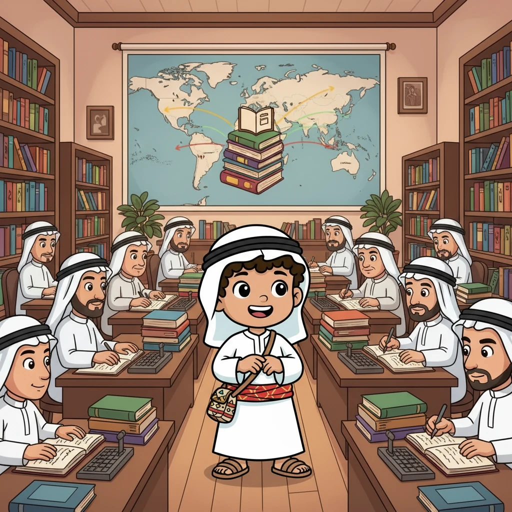 زار فارس قسم الترجمة، حيث رأى المترجمين وهم يترجمون الكتب من اللغات الأخرى إلى اللغة العربية. أدرك فارس أهمية تبادل المعرفة بين الثقافات المختلفة. تعلم فارس أن العلم لا يعرف حدودًا.