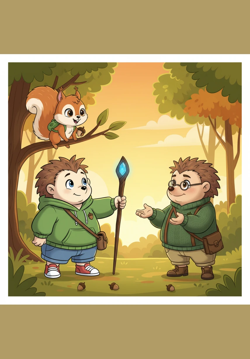 While playing outside, Böki accidentally steps on his loose laces and takes a hard fall onto the grass. He scrapes his knee, and as the pain sets in, he sits on the ground looking sadly at his tangled shoes.