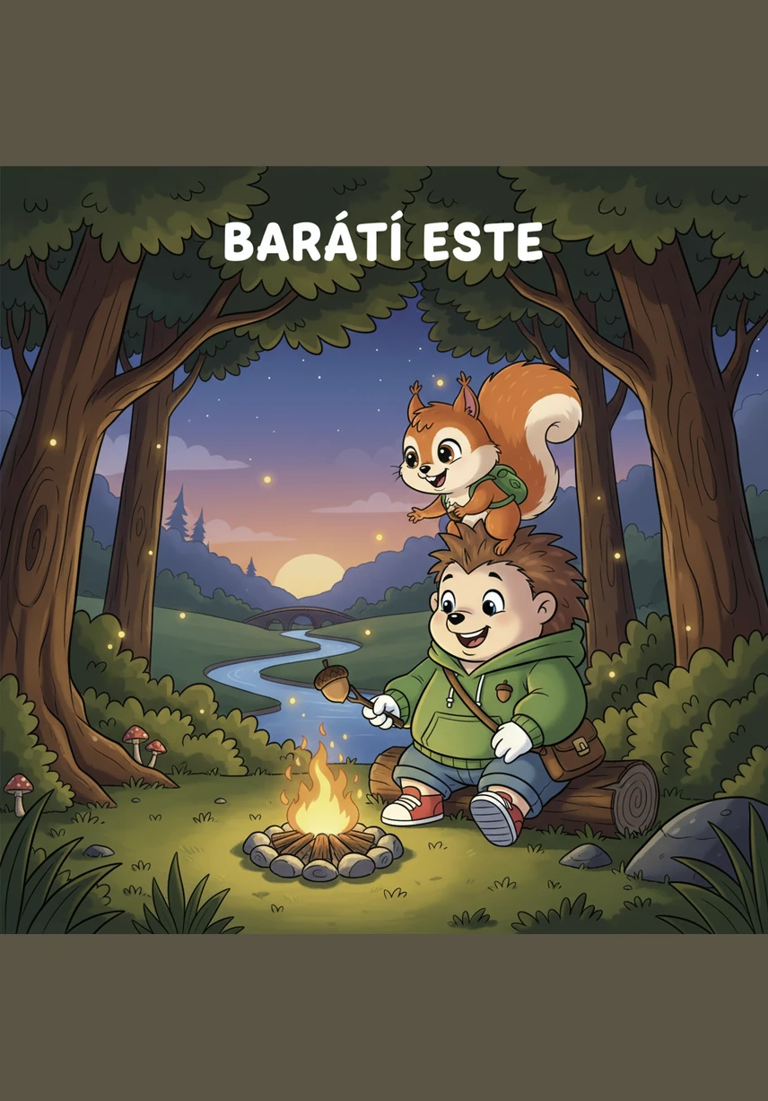 Fürge the squirrel sits down beside Böki and kindly asks if he can help tie those tricky laces. This time, Böki nods and watches carefully as his friend shows him how to make a perfect, tight bow.