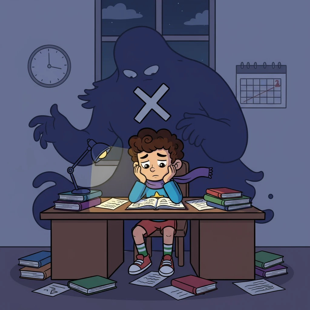 The accident left Amogh feeling dejected and worried. He was unable to study or focus, and the looming exams seemed impossible to face. The weight of disappointment and fear settled heavily upon him, casting a shadow over his dreams.