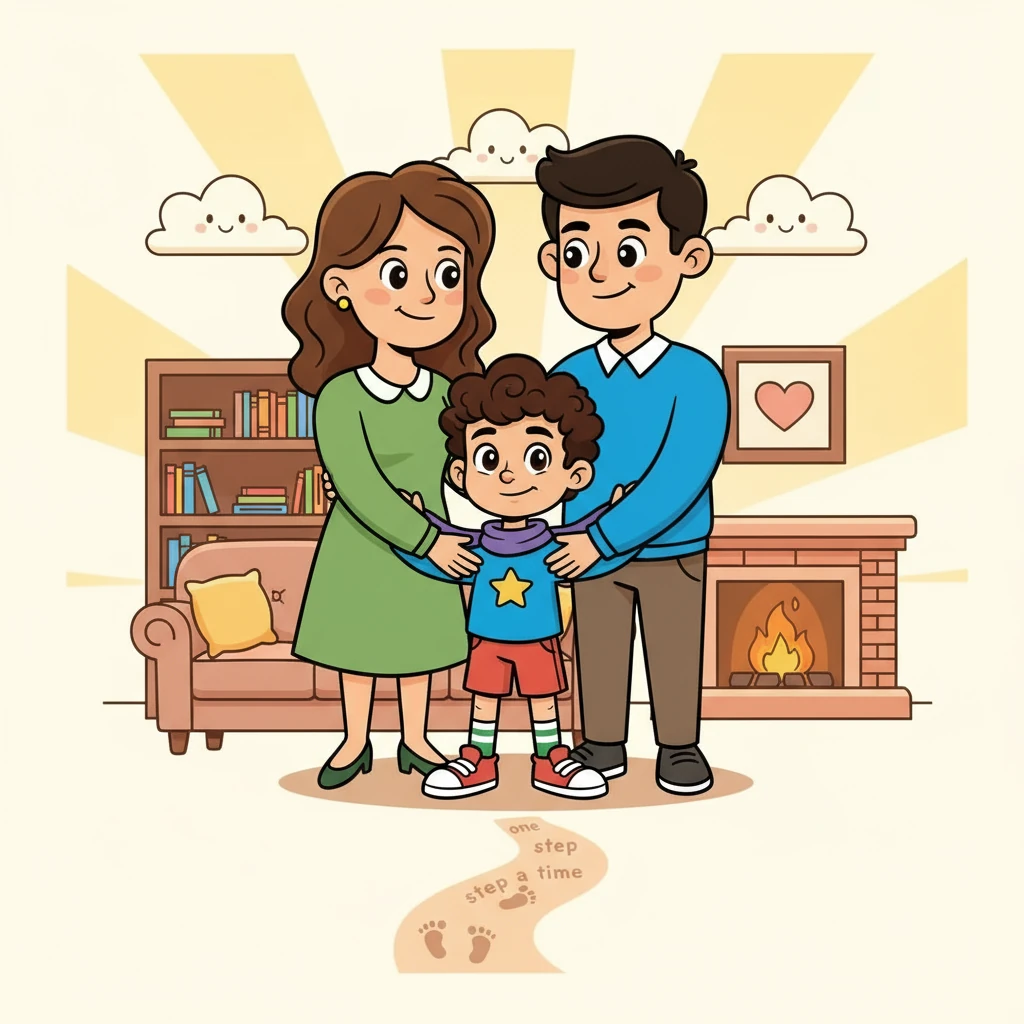 His parents showered him with love and care, reminding him of his strength and capabilities. They created a calm and supportive environment, encouraging him to take things one step at a time. Their belief in him became his driving force.