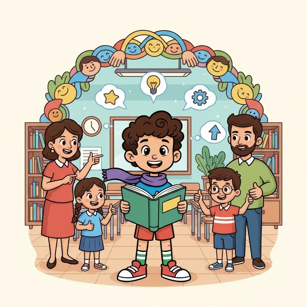 With the help of his teacher, friends, and parents, Amogh regained his confidence and determination. He studied diligently, focused on his goals, and faced his exams with renewed courage. He realized that with support, anything is possible.