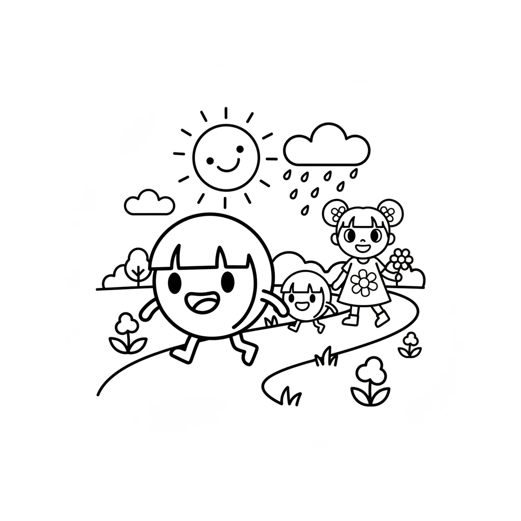 flower coloring page