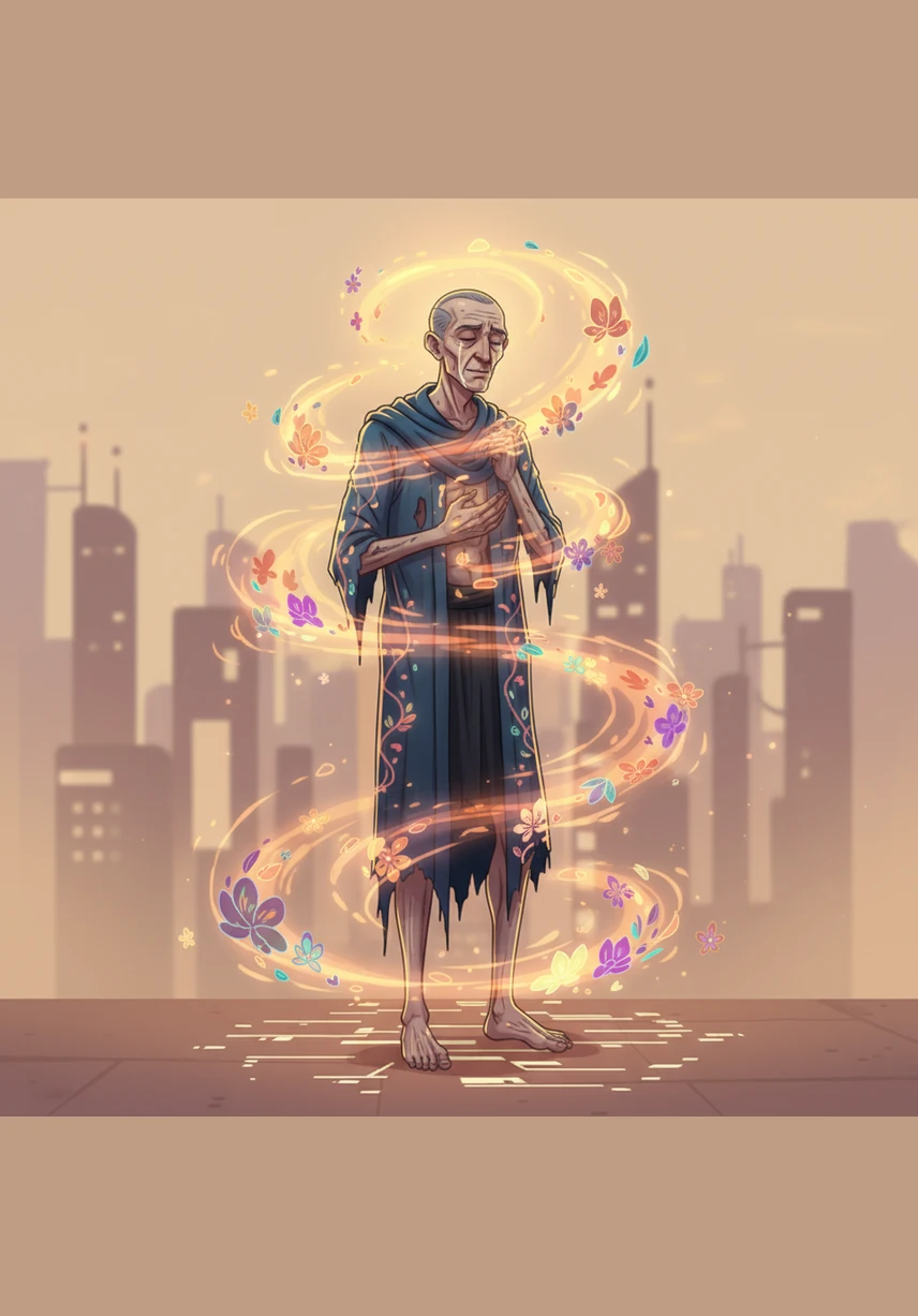 The bitterness that had lived in Salim for decades finally vanished, replaced by a deep sense of gratitude. His expression became calm, peaceful, and reverent as the great power of love finally triumphed over his hatred.