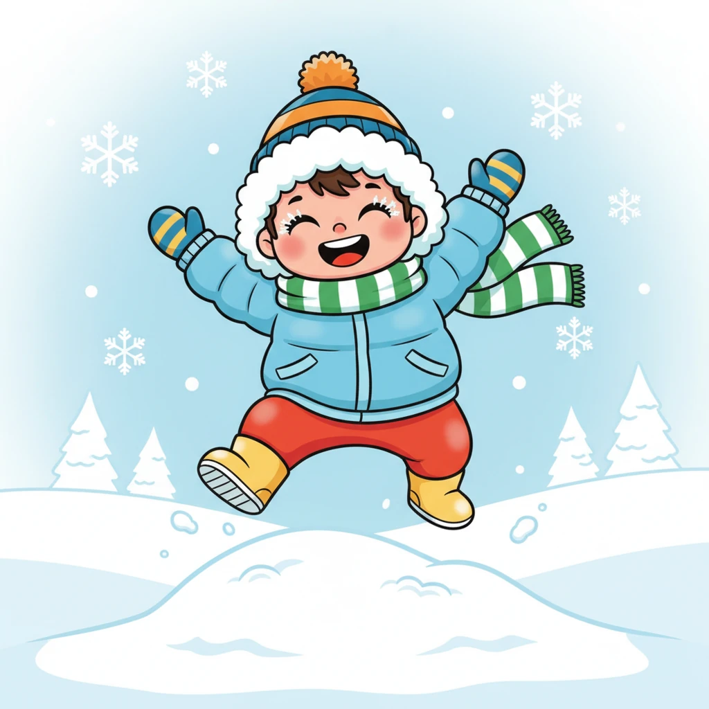 Далаға шыққанда, Аязханның бетіне аяз қарып өтті, бірақ ол бұған мән бермеді. Оның кірпіктеріне ұсақ қырау тұрып, көздері одан әрі жарқырай түсті. Аязхан ақ қардың үстінде секіріп, ойнауға асықты.