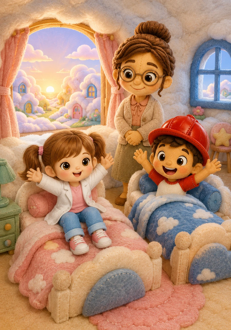 En el colorido pueblo de Sueñolandia, las casas parecen hechas de nubes y los niños siempre tienen una sonrisa en el rostro. Cada mañana, despiertan con la ilusión de imaginar las maravillosas cosas que harán cuando sean grandes.