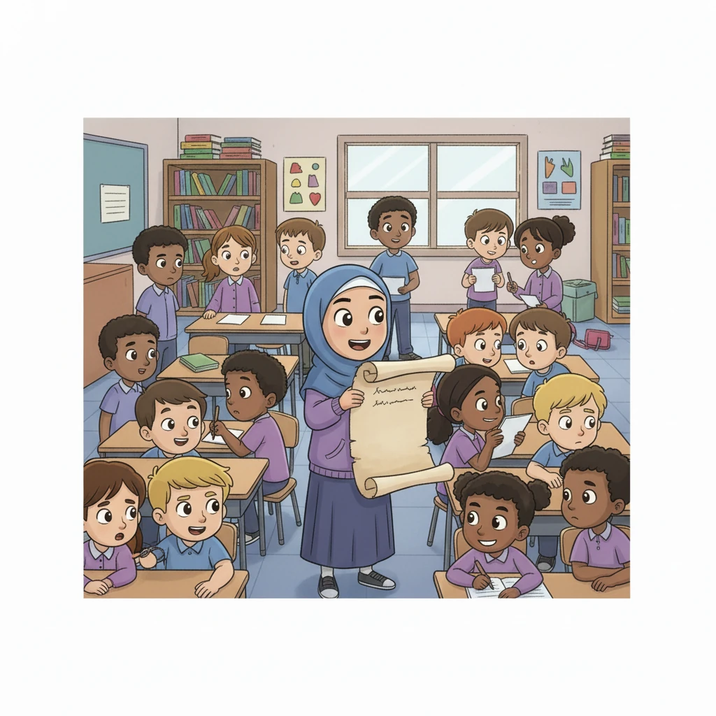 Diskusi tersebut memicu ide cemerlang. Murid-murid, termasuk Asma, setuju untuk membuat "Deklarasi Toleransi Kelas XI". Mereka bekerja sama menyusun kalimat-kalimat yang mencerminkan komitmen terhadap kerukunan dan non-kekerasan.