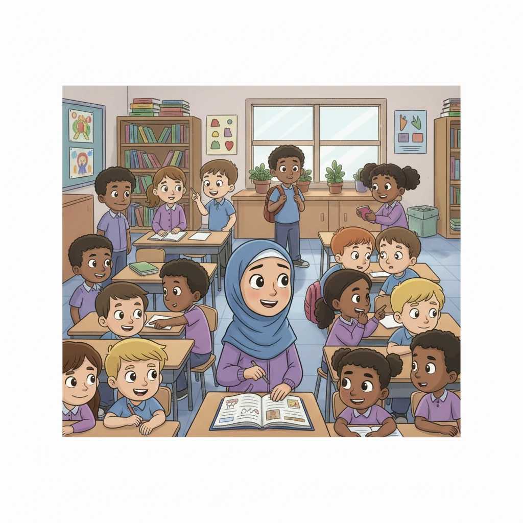 Perlahan tapi pasti, suasana kelas berubah menjadi lebih baik. Siswa mulai saling menghargai dan mendukung. Asma dan teman-temannya sering terlihat belajar bersama dan saling membantu.