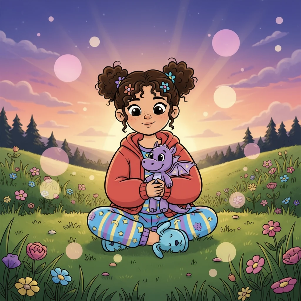 As the first rays of dawn peeked over the horizon, Poppy woke up in her meadow. The memory of her dream still warm in her heart, she smiled, knowing that every night, a new adventure awaited her. She felt brave and excited for all the dreams to come.