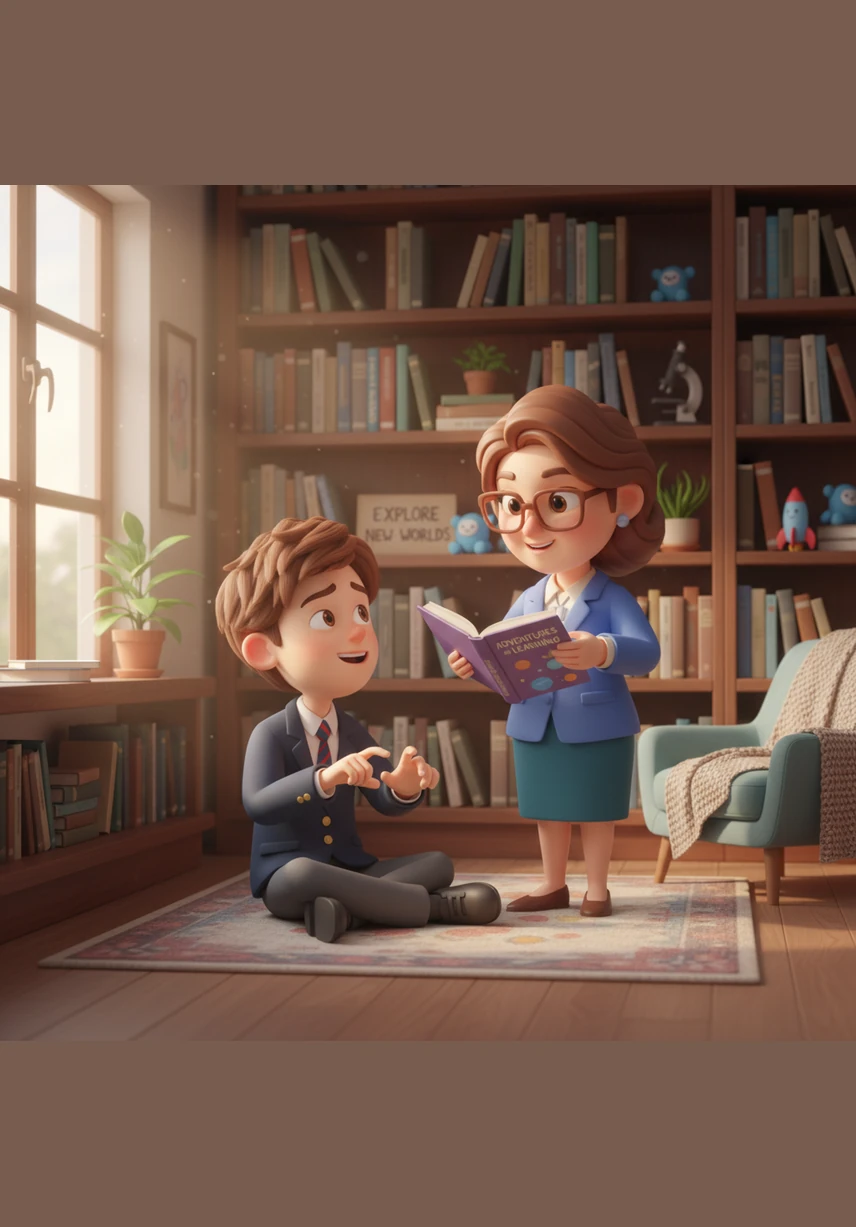 In the quiet of the library, Leo stares at a digital clock, trying to calculate how much time is left before his next class. The numbers feel like abstract shapes that refuse to tell him a story, leaving him feeling lost in a world governed by logic he cannot grasp.